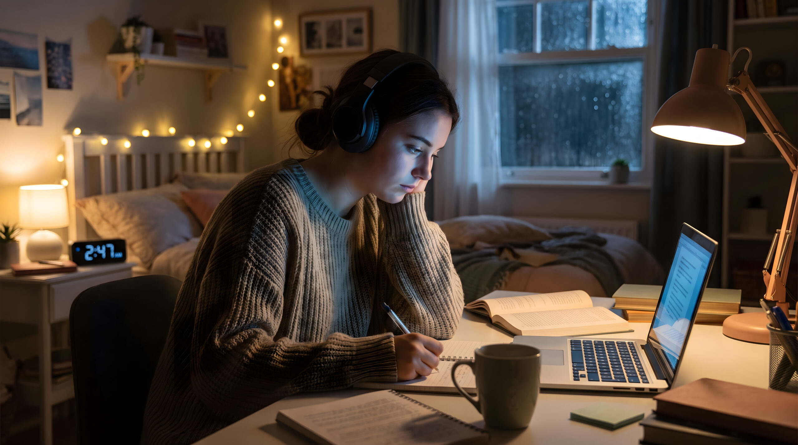 cozy college routine